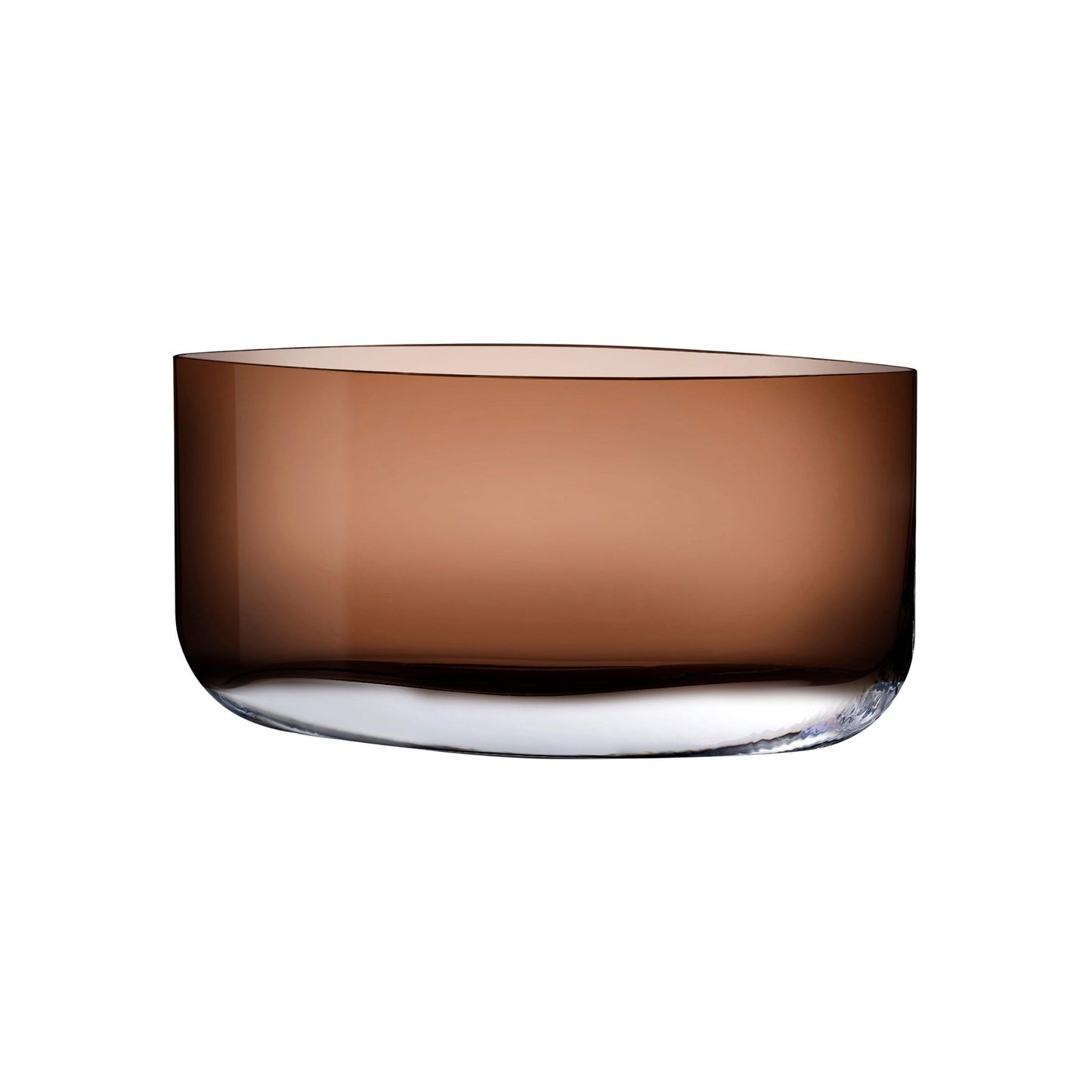 Wide silhouette vase in Caramel.
